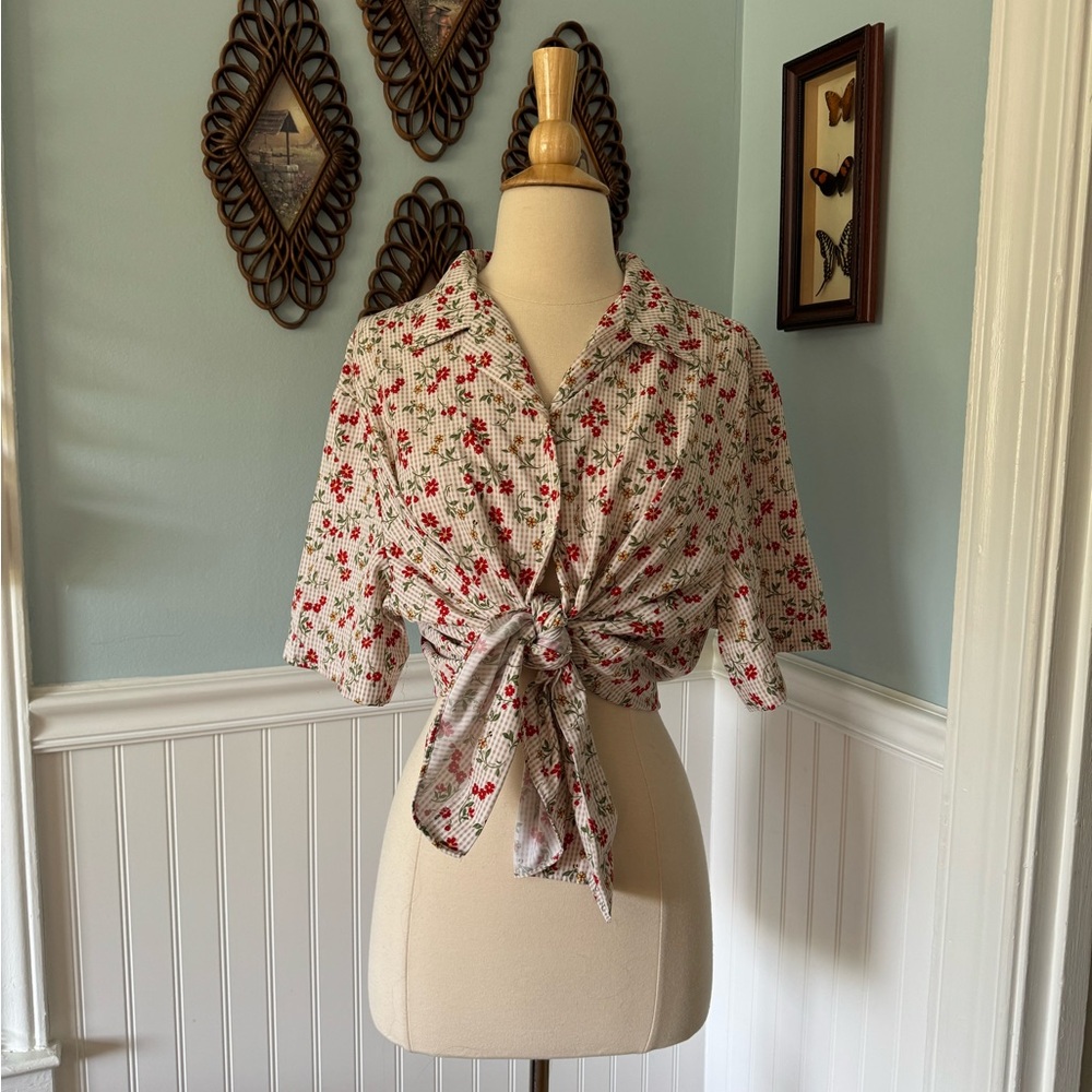 Vintage floral button down
